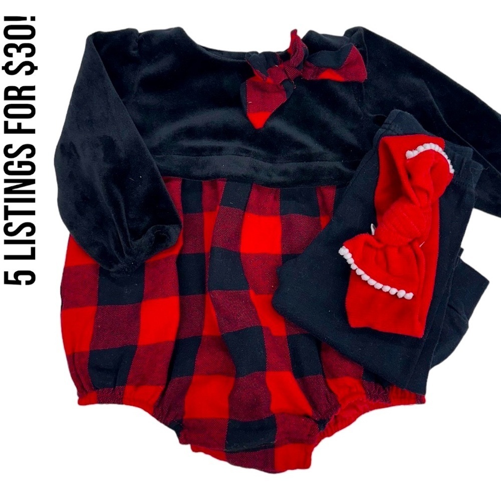 Baby Girl Matching Outfit 6-9 Months 
Three piece set